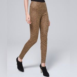 BRAND NEW WHBM Leopard Foil Print WHBM Runway Leggings